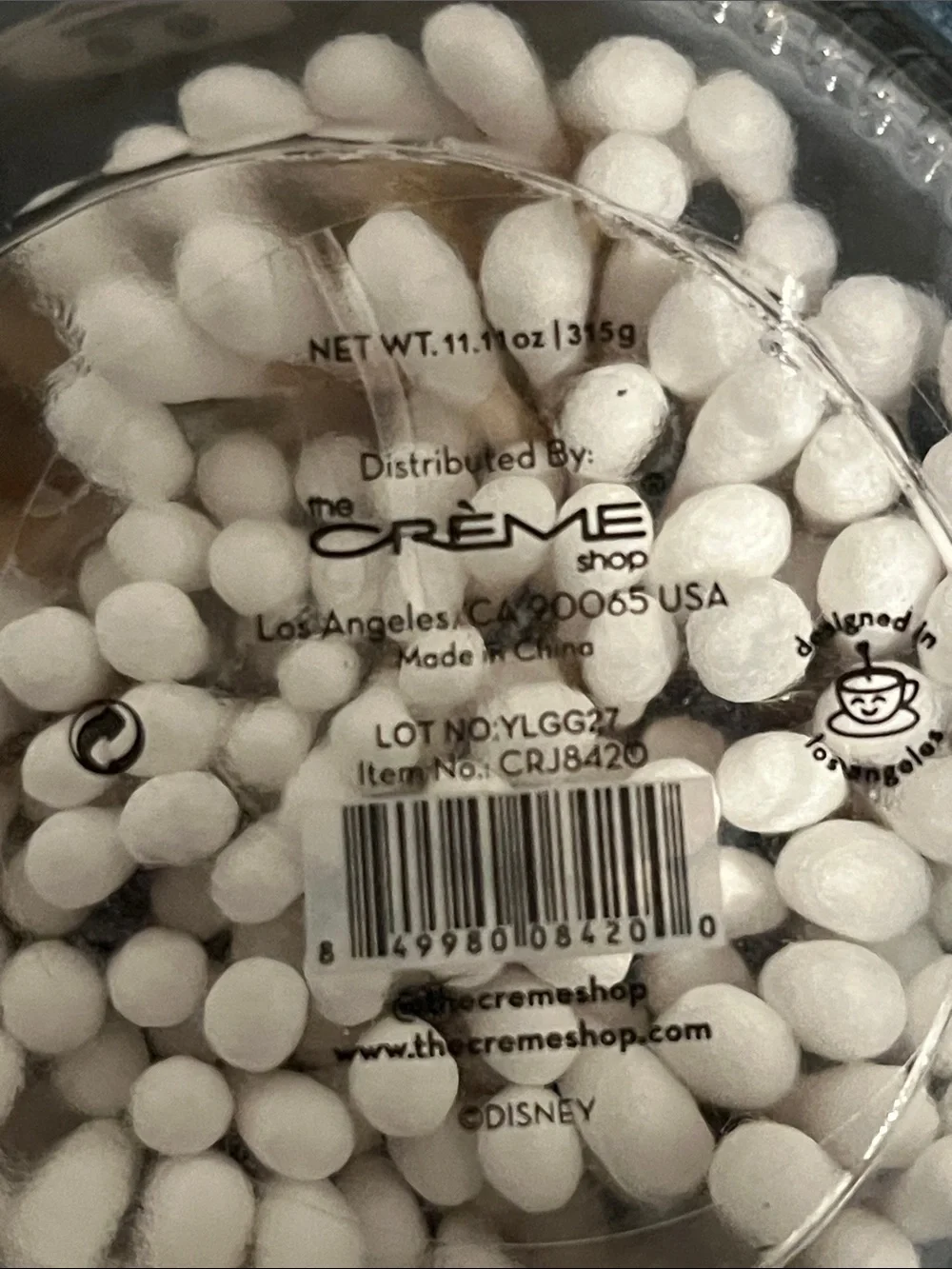 The Crème Shop Black Mickey Ear Cotton Swab Jar